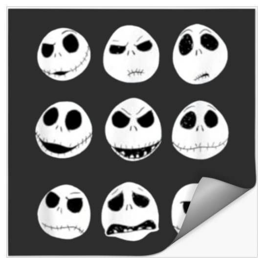 Jàck skèllington, Jàck skèllington halloweeen, Jàck skèllington merch , Jàck skèllington disnèy, Jàck skèllington logo Stickers