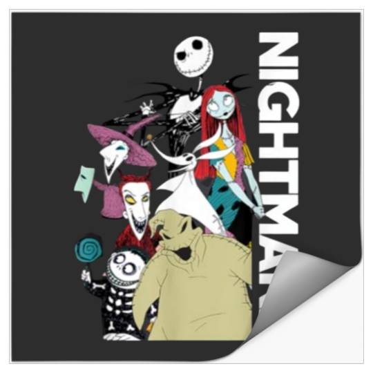 Jàck skèllington, Jàck skèllington halloweeen, Jàck skèllington merch , Jàck skèllington disnèy, Jàck skèllington logo Stickers