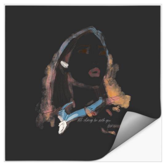 Disney Pocahontas Watercolor Portrait Quote Grap Stickers