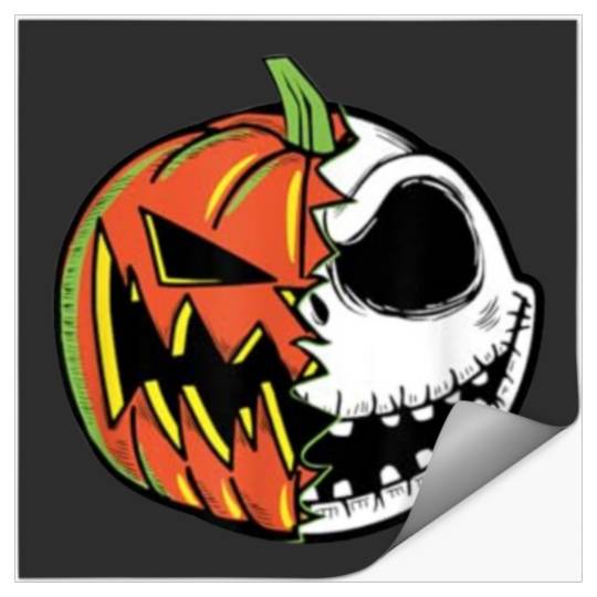 Jàck skèllington, Jàck skèllington halloweeen, Jàck skèllington merch , Jàck skèllington disnèy, Jàck skèllington logo Stickers