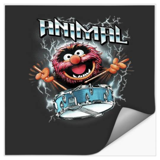Disney The Muppets Animal Electrifying Epic Drum Stickers