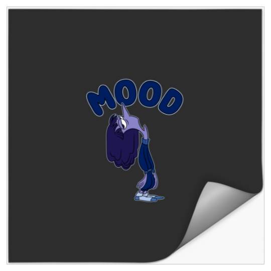 Disneyss Pixars Inside Out 2 Mood Ennui Bored Retro shots Stickers