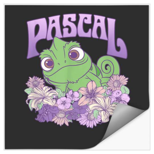 Disney Tangled Cute Pascal Floral Pastel Big Che Stickers