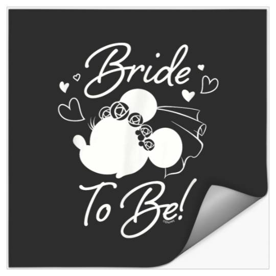 Disney Minnie Mouse Bride to Be Wedding Bridal B Stickers
