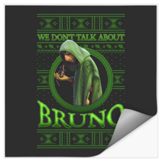 Disney Encanto Bruno Christmas Don't Talk About Ugly Sweater Stickers