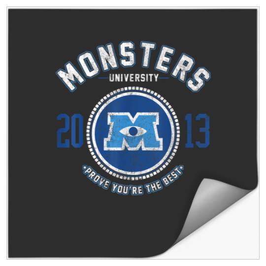Disney Monsters University Logo Graphic TShirt Stickers