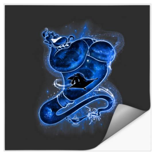 Disney Aladdin Gene Magic Silhouette Collage Stickers