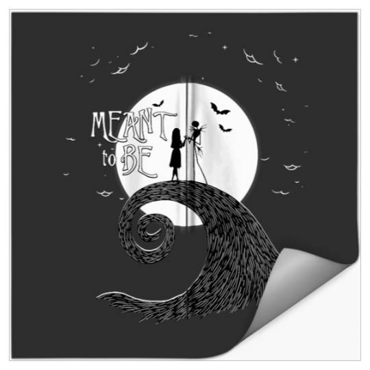 Disney The Nightmare Before Christmas Jack And Sally Zip Hoodie Stickers