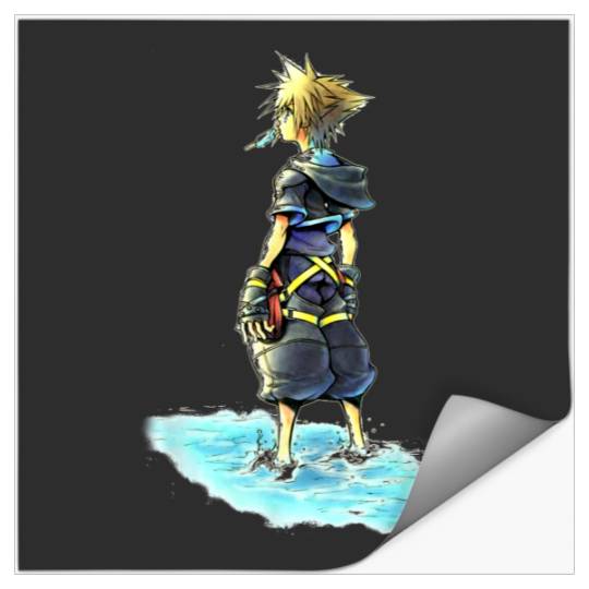 Disney Kingdom Hearts Sora Sea Salt Ice Cream Sketch Stickers