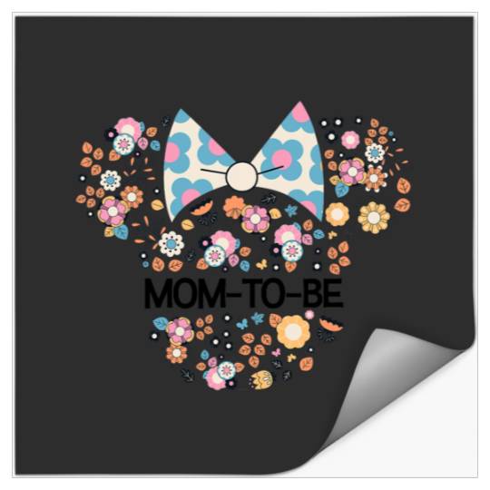 Disney Minnie Mouse Mom-to-Be Icon Flowers Mother’s Day Stickers