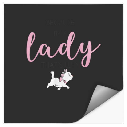 Disney The Aristocats Marie Because Im A Lady Stickers