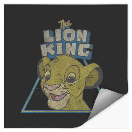 Disney Lion King Retro Cute Simba Face Stickers