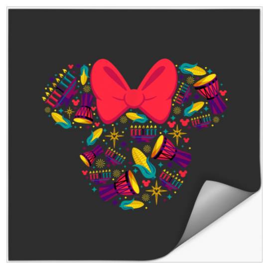 Disney Minnie Mouse Icon Kwanzaa Stickers