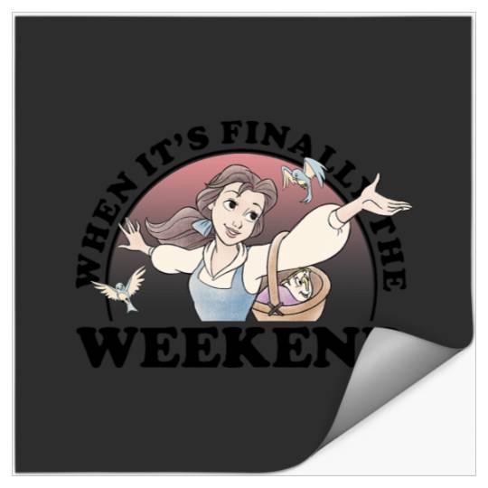 Disney Beauty And the Beast Belle Finally The Weekend Stickers