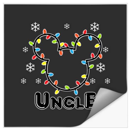 Disney Mickey Holiday Uncle Standard Stickers