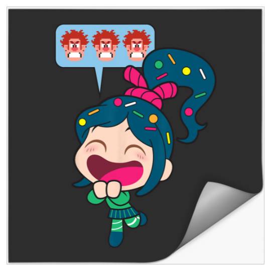 Disney Ralph Breaks the Internet Laughing Vanellope Stickers