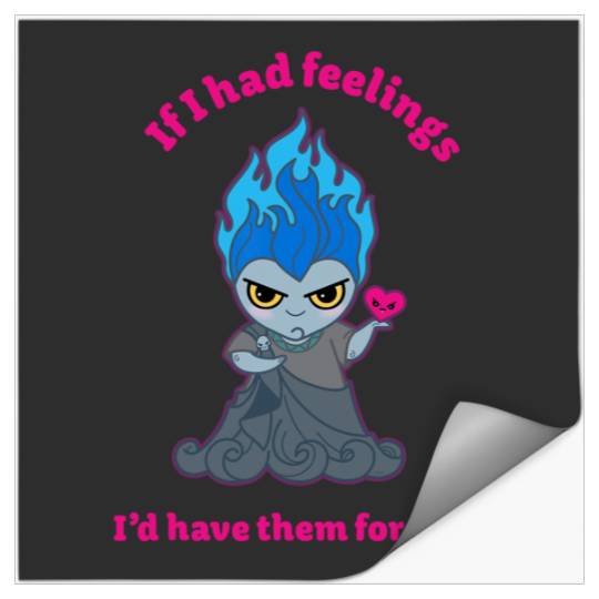 Disney Villains Hades If I Had Feelings Valentine’s Day Stickers