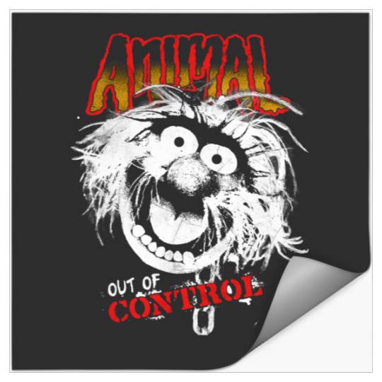 Disney The Muppets Animal Out Of Control Rock Style Stickers