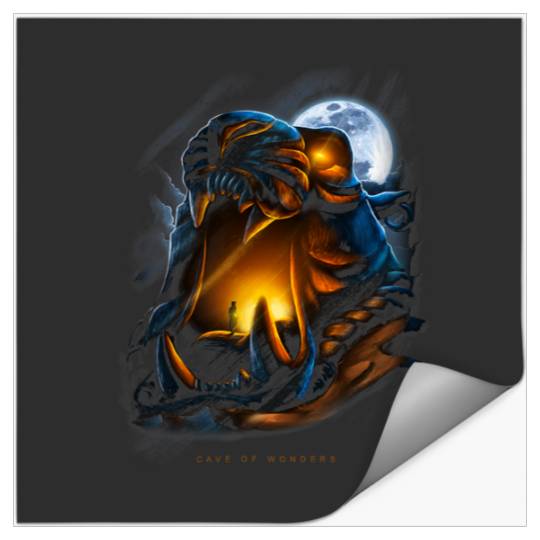 Disney Aladdin Cave Of Wonders Moonlit Airbrush Stickers