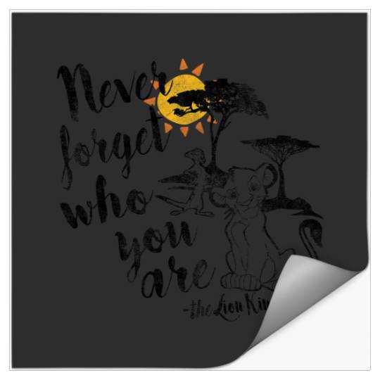 Disney Lion King Simba Never Forget Graphic Stickers