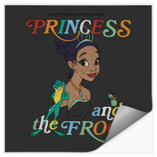 Disney Princess And The Frog Tiana And Frog Naveen Portrait Stickers