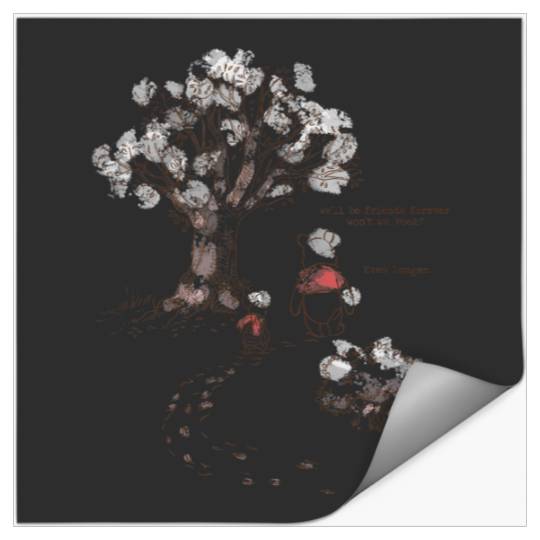 Disneyss Winnie The Pooh Piglet Always Friends Forever Short Sleeve Stickers