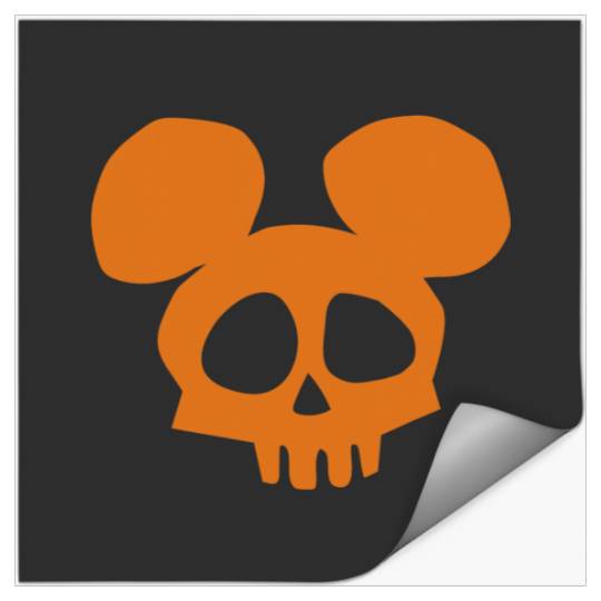 Disney Mickey Mouse Skull Halloween Stickers