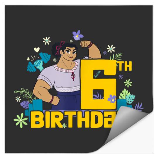 Disneyss Encanto Luisa 6th Birthday Flex Stickers
