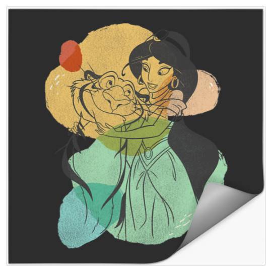 Disney Aladdin Jasmine Rajah Friendship Stickers