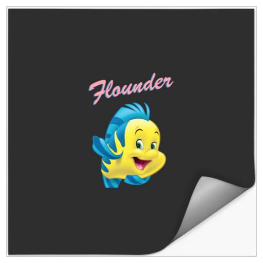 Disneyss The Little Mermaid Flounder Big Wave Stickers