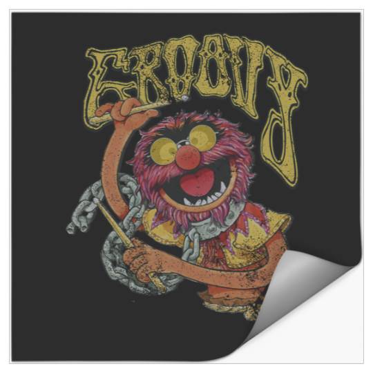 Disney The Muppets Groovy Animal 60's Style Distressed Stickers