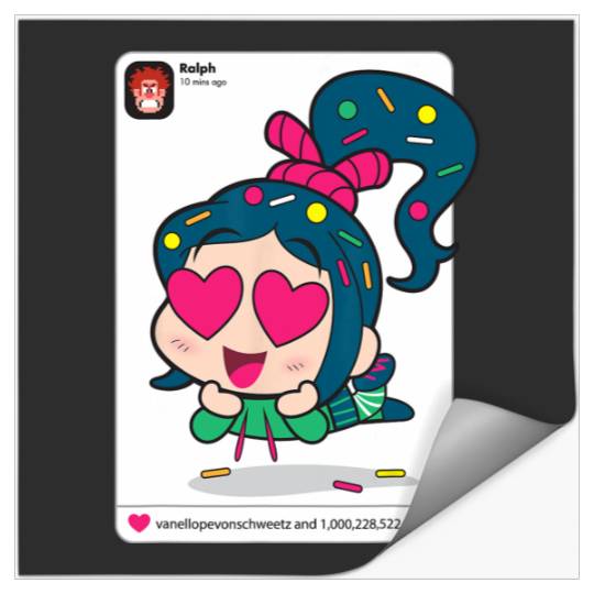 Disney Ralph Breaks the Internet Vanellope Likes Stickers