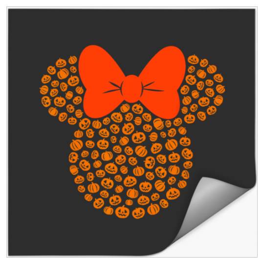 Disney Minnie Mouse Jack-O'-Lanterns Halloween Stickers