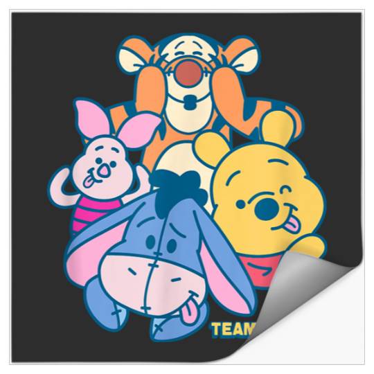 Disneyss Winnie The Pooh Team Stickers
