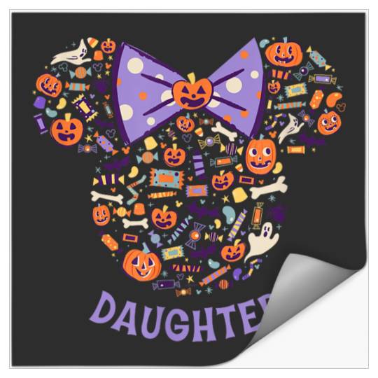 Disneyss Minnie Mouse Icon Halloween Daughter Stickers