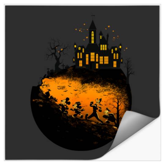 Disney Mickey And Friends Halloween Group Shot Stickers