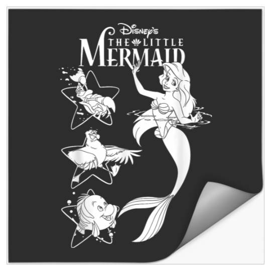 Disneyss Little Mermaid Friends Under The Sea Graphic Stickers