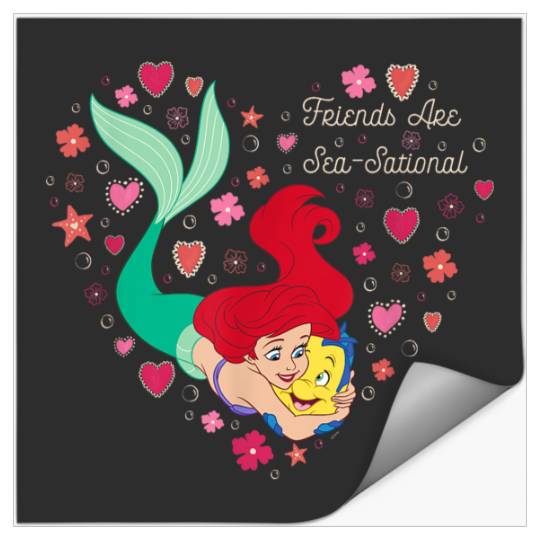 Disneyss The Little Mermaid Friends Are Sea sational Valentine Stickers