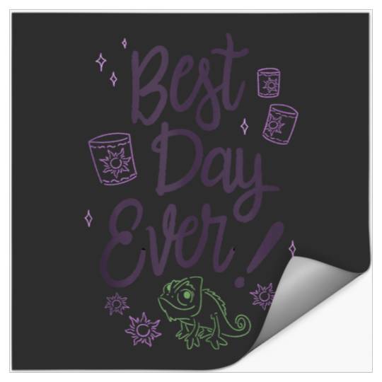 Disneyss Tangled Best Day Ever Pascal Outline Portrait Stickers