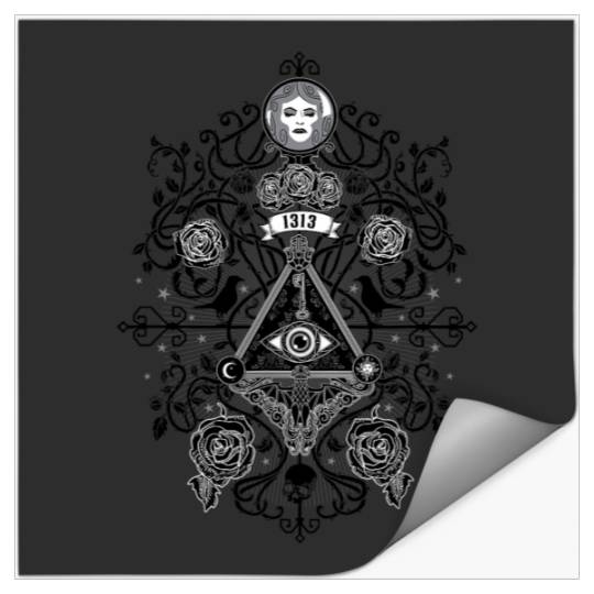 The Haunted Mansion 1313 Disneyland DR All Seeing Eye Symbol Stickers