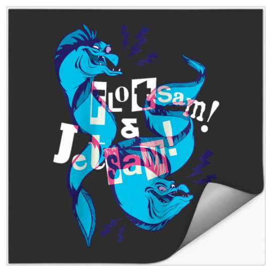 Disneyss The Little Mermaid Flotsam And Jetsam Eels Stickers