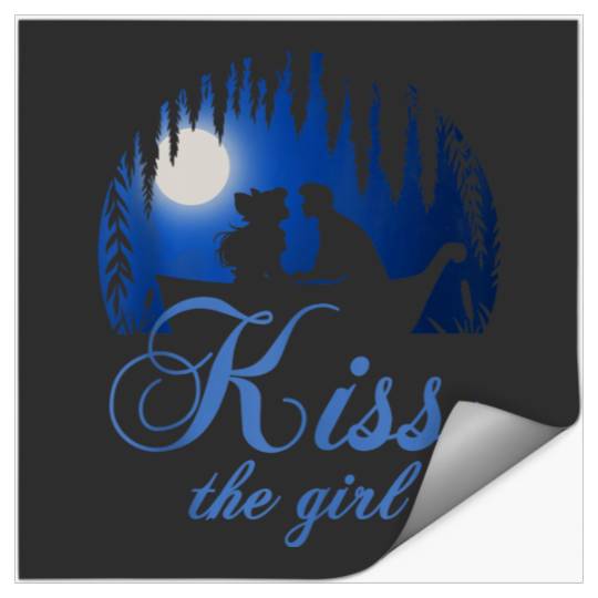 Disneyss The Little Mermaid Kisss The Girl Silhouette Stickers