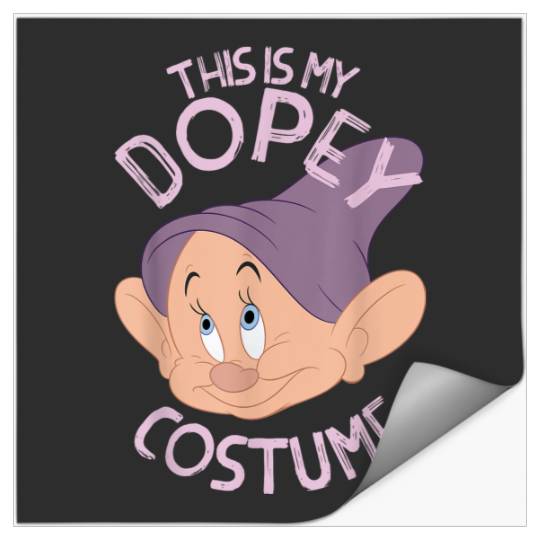 Disneyss Snow White This Is My Dopey Costume Halloween Stickers