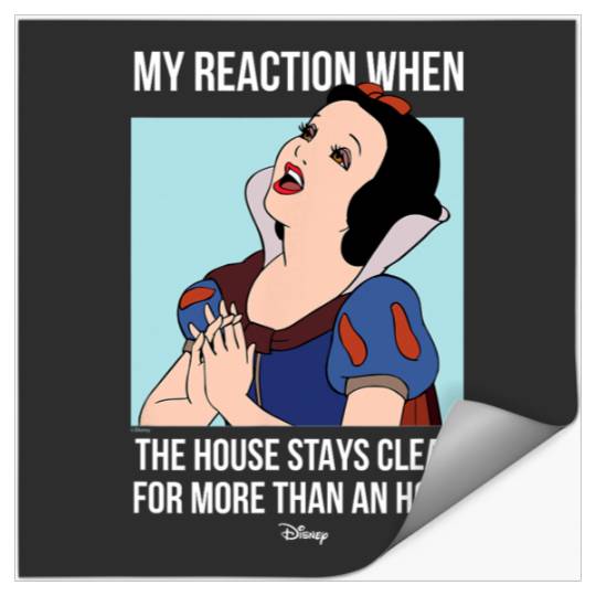Disney Princess - Snow White House Stays Clean Meme Stickers