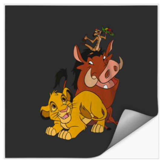 Disney The Lion King Young Simba Timon and Pumba Stickers