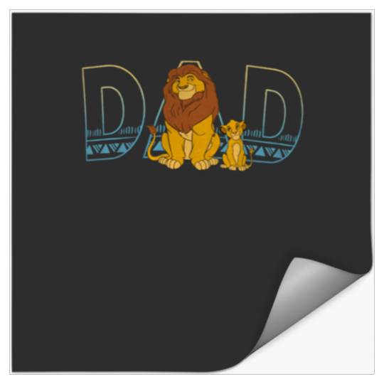 Disney The Lion King Simba and Mufasa Dad Stickers