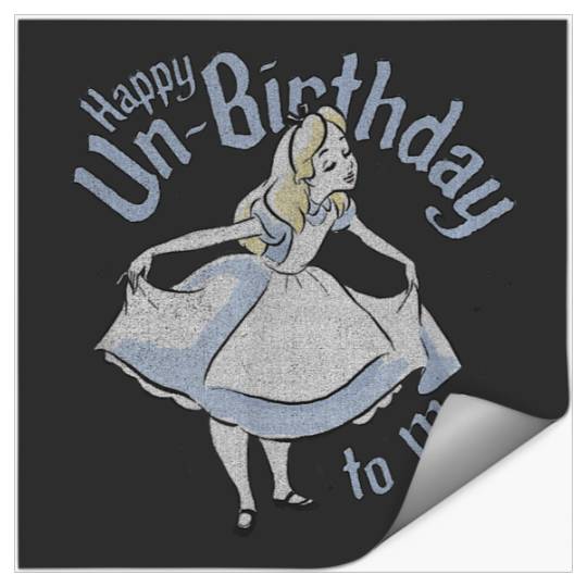 Disneyss Alice In Wonderland Alice Happy Un birthday To Me Stickers
