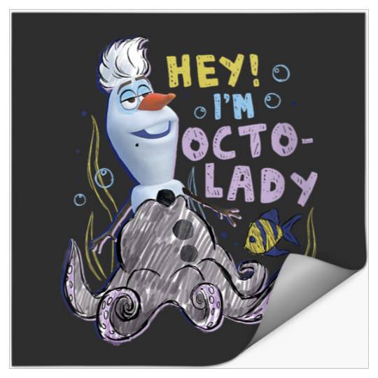 Disneyss Olaf Presents Ursula Costume Sketch Stickers