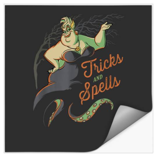 Disneysss The Little Mermaid Ursula Villains Halloween Stickers