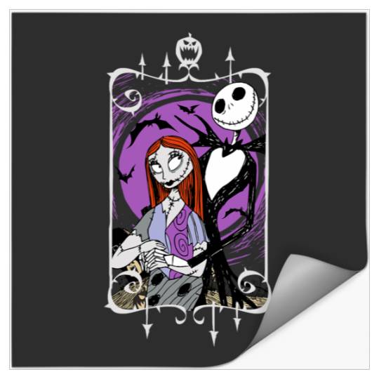 Disney Nightmare Before Christmas Jack and Sally Stickers